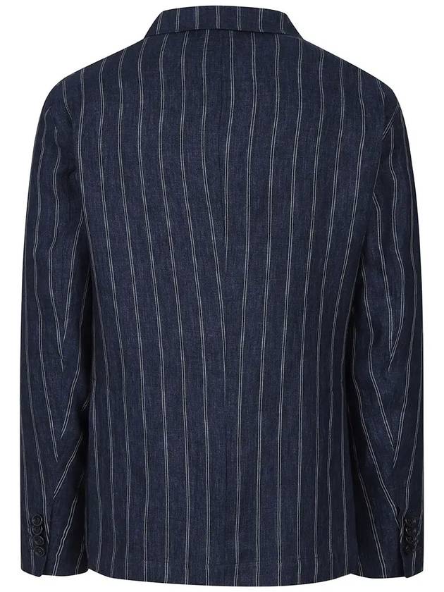 Men's Linen Striped Jacket MMJAM5T34 771 - AT.P.CO - BALAAN 3