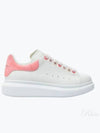 Oversized Leather Low Top Sneakers White Pink - ALEXANDER MCQUEEN - BALAAN 2