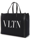 Medium Shopper Tote Bag Black - VALENTINO - BALAAN 3