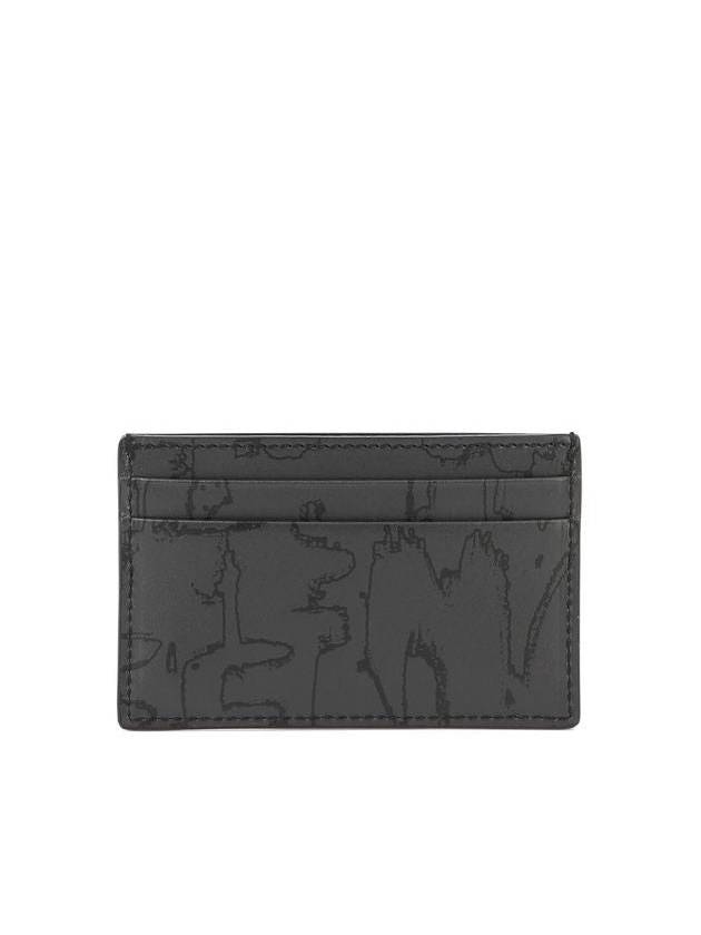 Graffiti Logo Card Wallet Black - ALEXANDER MCQUEEN - BALAAN 2