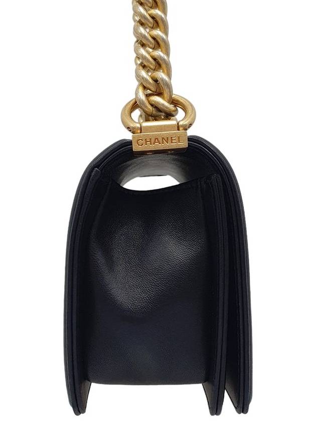 Women s A67085 Black Gold Boy Small Chain Shoulder Bag - CHANEL - BALAAN 3