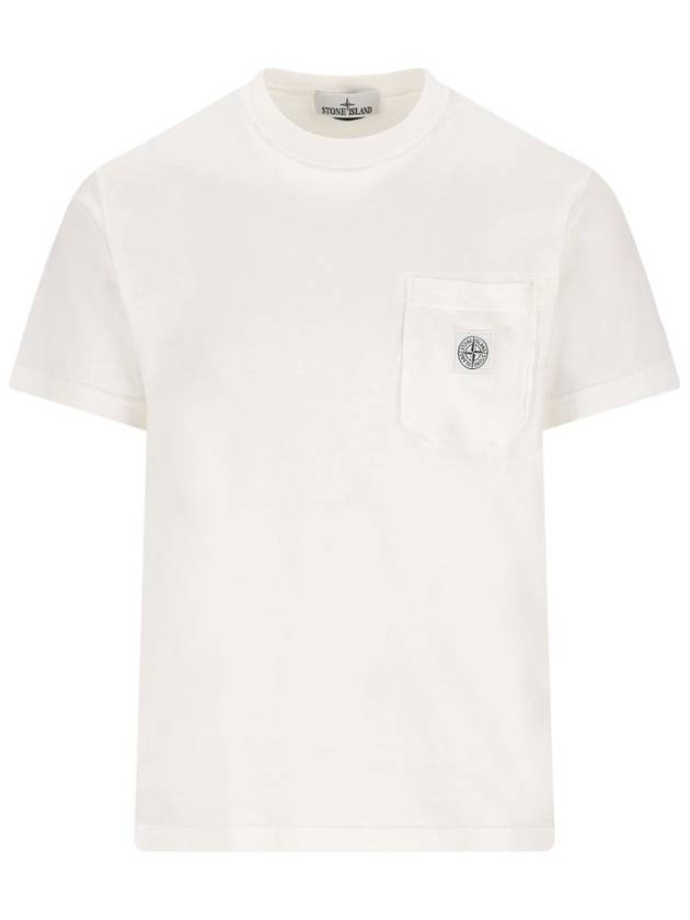 Stone Island T-shirts and Polos White - STONE ISLAND - BALAAN 1