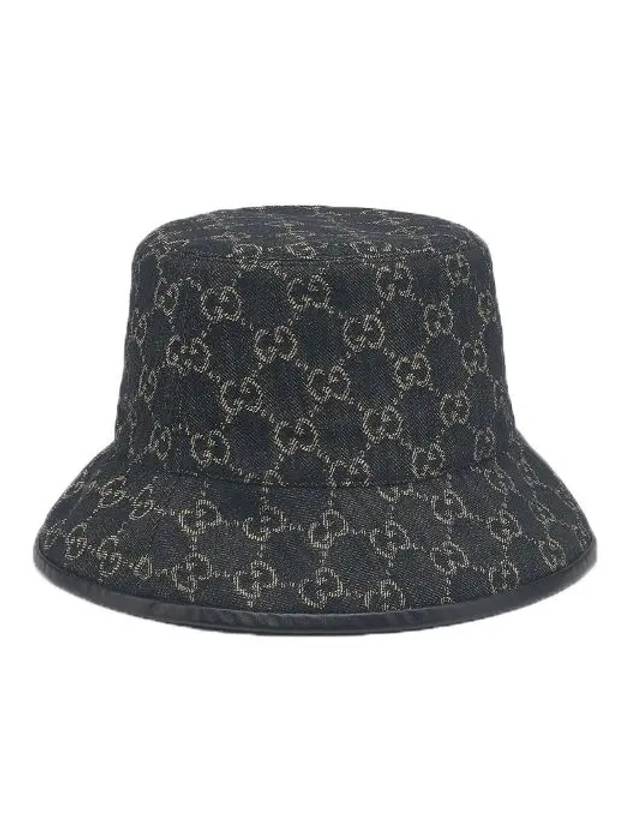 GG Denim Bucket Hat Black - GUCCI - BALAAN 3