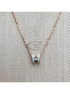 Mini Pop H Pendant Necklace Rose Gold - HERMES - BALAAN 6