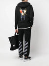 Diag Print Track Pants Black - OFF WHITE - BALAAN 3