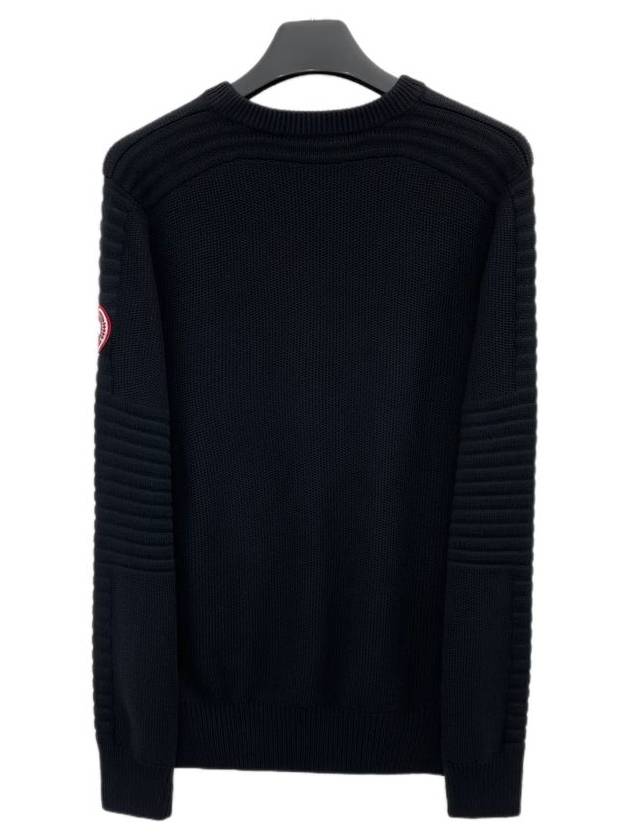 Patterson Merino Wool Knit Top Black - CANADA GOOSE - BALAAN 3