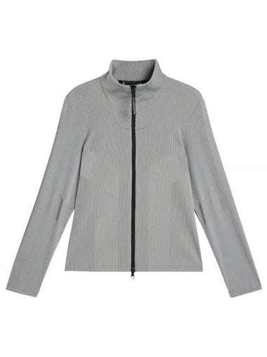 Slot Full Zip Mid Layer Zip Up Jacket Grey Melange - J.LINDEBERG - BALAAN 1