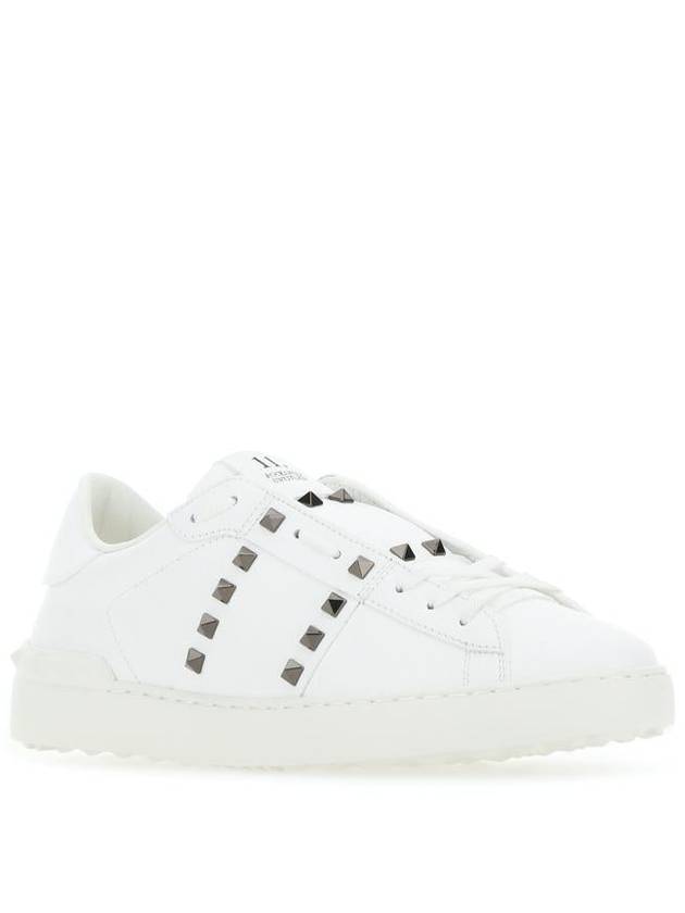 Rockstud Low Top Sneakers White - VALENTINO - BALAAN 3