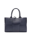 Arco Intrecciato Small Tote Bag Black - BOTTEGA VENETA - BALAAN 1