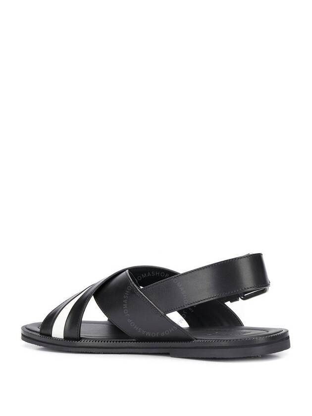 Jamilo Crossover Sandals White Black - BALLY - BALAAN 4