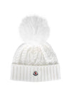 Pom Wool Cashmere Beanie 3B00029 M4506 002 - MONCLER - BALAAN 1