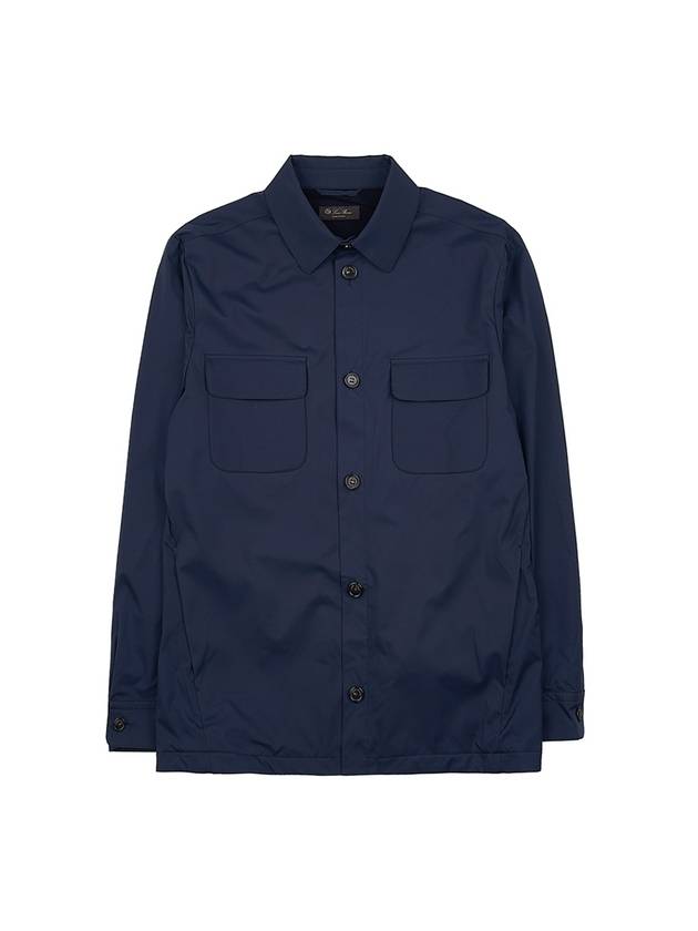 Windwish Overshirt Jacket Navy - LORO PIANA - BALAAN 1