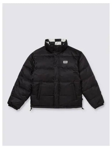 Official D11 Collection Checkerboard Pack Reversible Light Down Jacket VN000H0QBLK1 - VANS - BALAAN 1