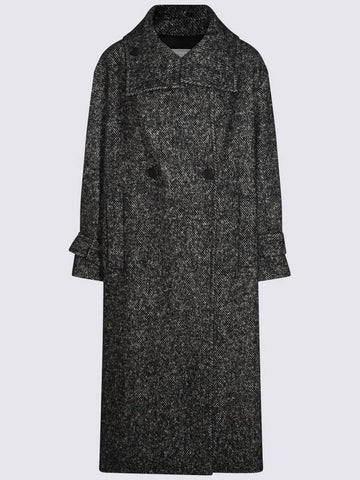 Antonelli Dark Grey Wool Coat - ANTONELLI - BALAAN 1