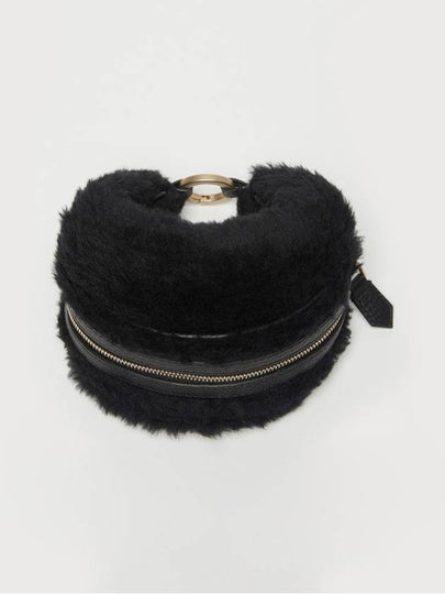 Max Mara JOLIE7 Teddy Mini Clutch Black - MAX MARA - BALAAN 2