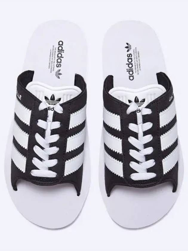 Gazelle Beach Slippers Black White - ADIDAS - BALAAN 2