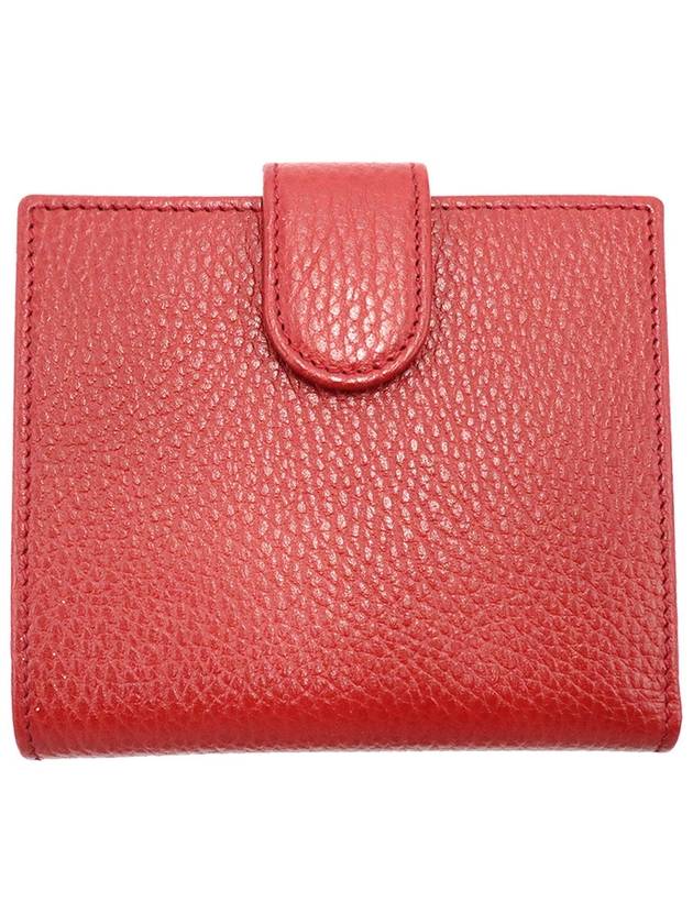 Gucci 615525 Red leather interlocking GG flap bi fold wallet - GUCCI - BALAAN 3