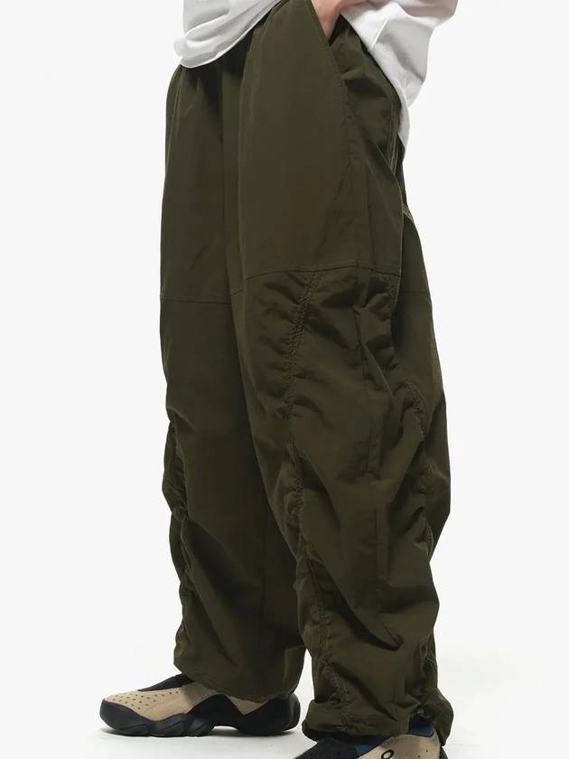 Shirring wide nylon pants khaki - CPGN STUDIO - BALAAN 3