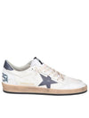 Ballstar Dusty Blue Tab Low Top Sneakers White - GOLDEN GOOSE - BALAAN 2