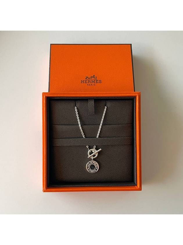 Clou de Selle Amulette Sterling Pendant Necklace Silver - HERMES - BALAAN.