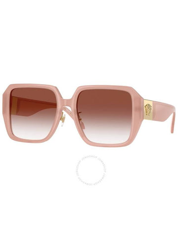 Versace Red Gradient Clear Square Ladies Sunglasses VE4472D 5394VO 56 - VERSACE - BALAAN 1