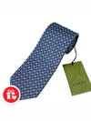 GG Dot Pattern Silk Tie Blue Silver - GUCCI - BALAAN 8