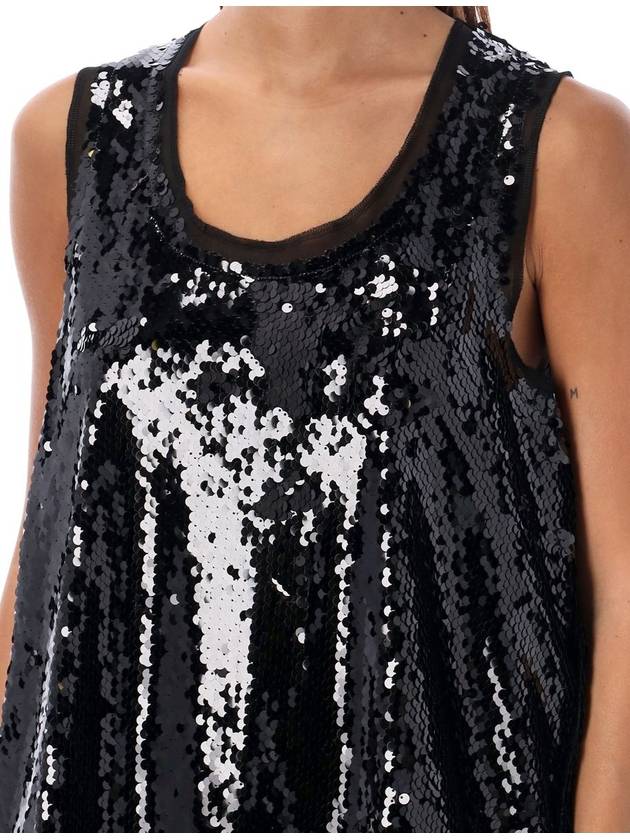 Comme Des Garçons Sequin Tank Top - COMME DES GARCONS - BALAAN 3