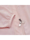 Fegeo Logo Patch Zip Up Hoodie Light Pink - MONCLER - BALAAN 9