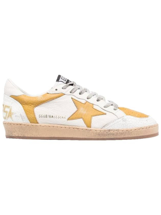 Ballstar low-top sneakers white yellow - GOLDEN GOOSE - BALAAN 1