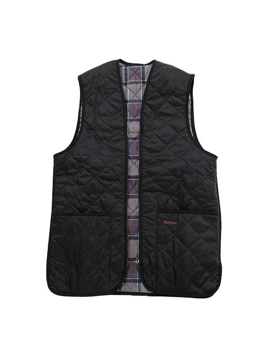 Quilted Waistcoat Zip In Liner Vest Black - BARBOUR - BALAAN 1