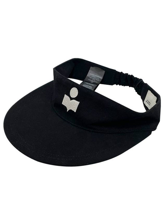 TYRY Logo Visor Cap Hat Black Ecru CQ004XFA A3C05A BKEC - ISABEL MARANT ETOILE - BALAAN 1