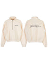 Rizzoli half zipup sweatshirt RIZOLLI QUARTER ZIP CREAM CHOCOLATE - SPORTY & RICH - BALAAN 1