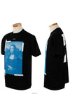 Mona Lisa Overfit Short Sleeve T-Shirt Black - OFF WHITE - BALAAN 4