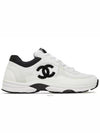 CC logo mesh tennis low top sneakers white - CHANEL - BALAAN 2