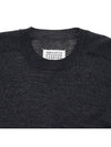 MM6 Women's Back Stitch Wool Knit Top Gray - MAISON MARGIELA - BALAAN.