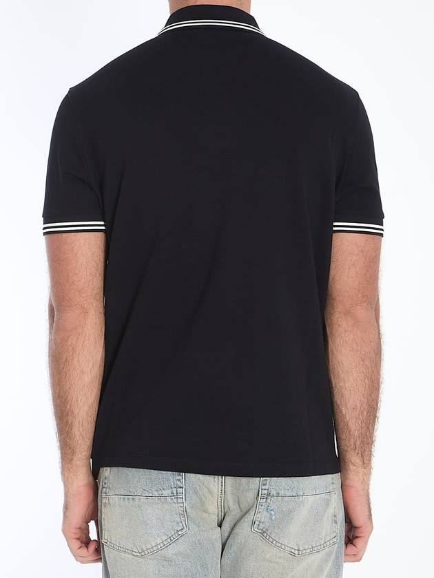 Striped Trim Polo Shirt - MONCLER - BALAAN 4