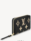 Zippy Monogram Long Wallet Black Beige - LOUIS VUITTON - BALAAN 4