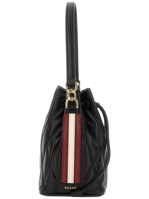 Done Leather Bucket Bag Black - BALLY - BALAAN 8