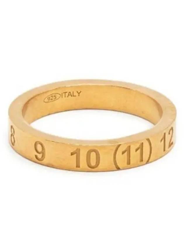 Numerical Engraved Logo Ring Gold - MAISON MARGIELA - BALAAN 2