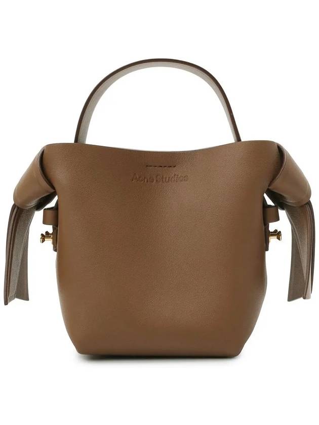 Musubi Micro Leather Shoulder Bag Camel - ACNE STUDIOS - BALAAN 4