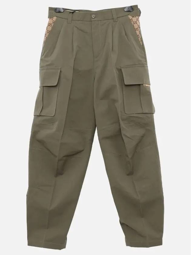 Canvas Track Pants Green - GUCCI - BALAAN 4