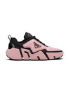 triangle logo techno low top sneakers black pink - PRADA - BALAAN.