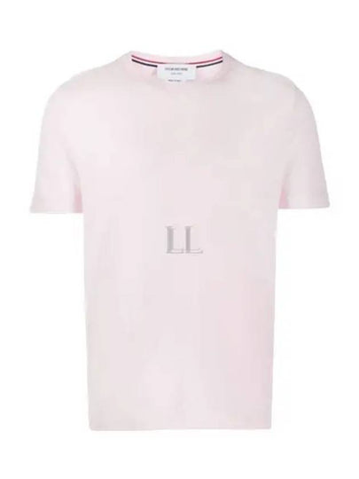 Classic Pique Rib Side Insert 4-Bar Short Sleeve T-Shirt Light Pink - THOM BROWNE - BALAAN 2