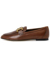 Kate Metal Logo Leather Loafers Brown - TOD'S - BALAAN 5