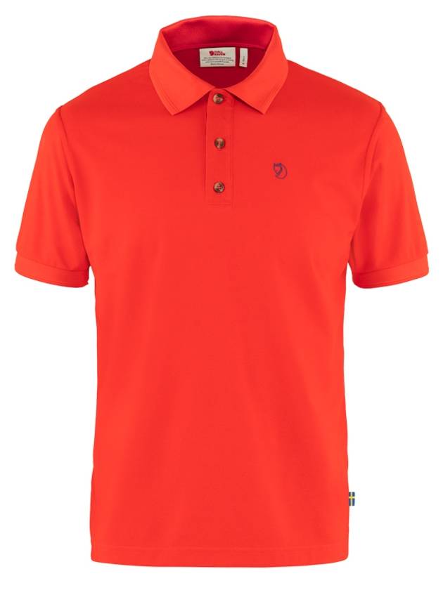 Men's Crowley Pique Polo Shirt True Red - FJALL RAVEN - BALAAN 2