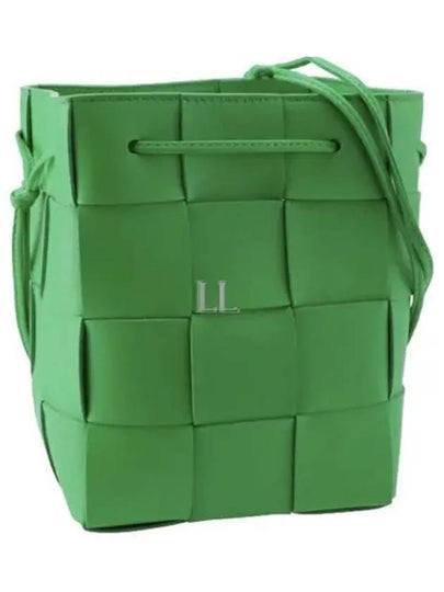 Intrecciato Cassette Small Bucket Bag Green - BOTTEGA VENETA - BALAAN 2