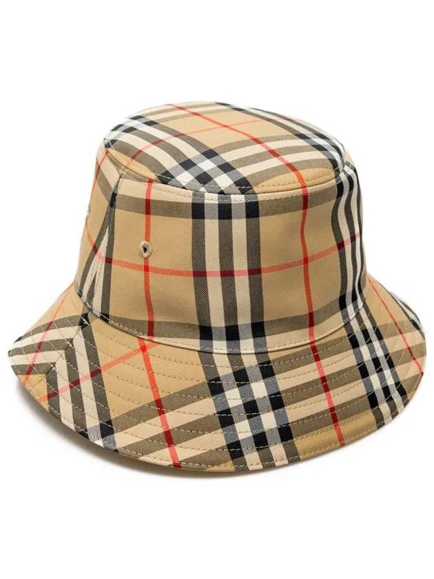 Kids Vintage Check Bucket Hat Beige - BURBERRY - BALAAN 4