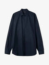 Micro Canvas Oversized Cocoon Long Sleeve Shirt Midnight Blue - BALENCIAGA - BALAAN 2