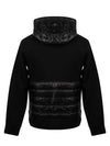 Maglia Down Zip Up Hoodie Black - MONCLER - BALAAN 4