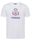 Karman Logo Crew Neck Short Sleeve T-Shirt White - ISABEL MARANT - BALAAN 1